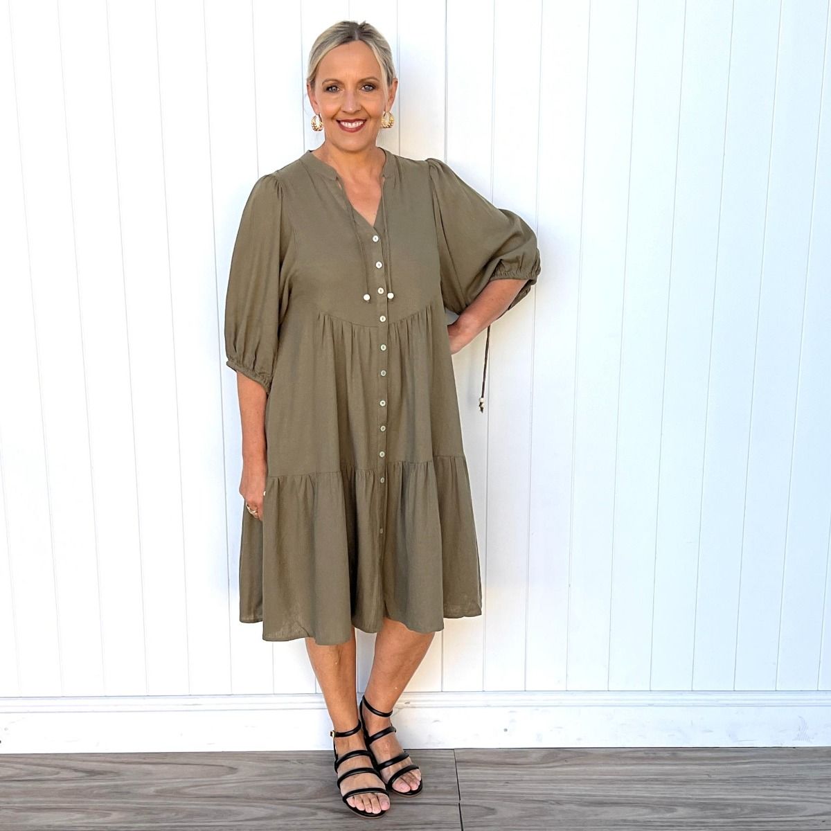 Love Lola - Lexi Summer Dress - Olive