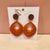 Ironton Cole Drop Earrings - Tear-drop Orange