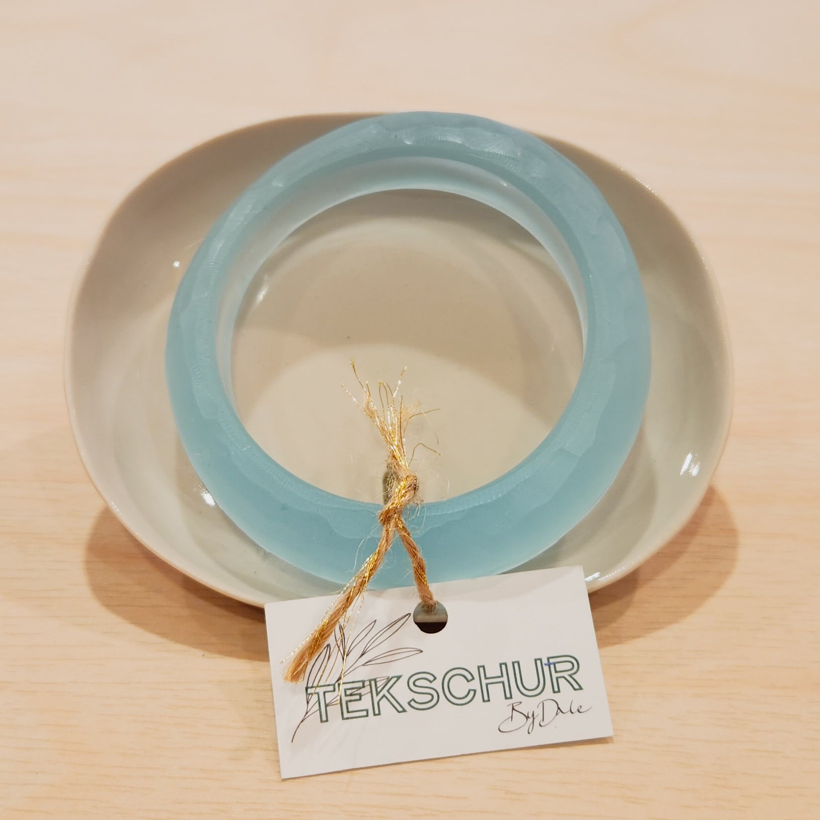 Tekschur MED Organic Bangle - Pale Blue