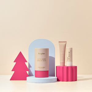 Huxter Lip & Hand Cream Duo - Raspberry Christmas Sparkles Collection