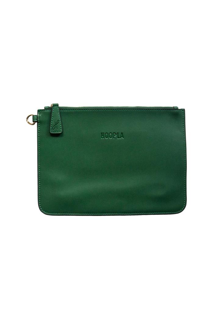 Green on sale clutch bag