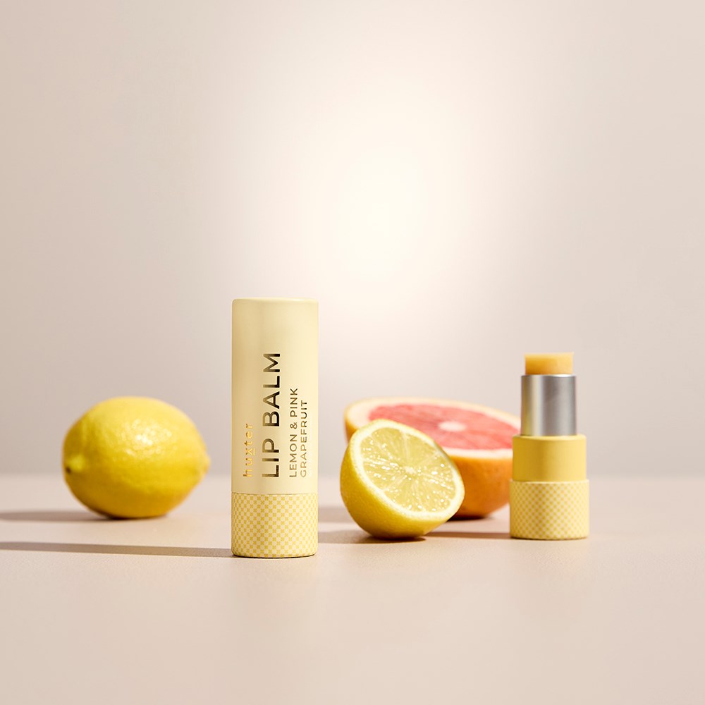 Huxter Lip Balm - Lemon & Pink Grapefruit - Pale Yellow - 9gm