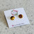 SKOB Cabochon Stud Earrings - Mookaite