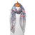 Taylor Hill Grey Floral Scarf