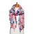 Taylor Hill Pink Flower Tassel Scarf