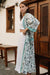 Kimono - Blue & White Floral (Long Kimono)