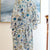 Kimono - Blue & White Floral (Long Kimono)